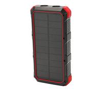 Cocoarm Banque d'énergie Solaire, Chargeur Solaire Portable ABS 36800 MAh avec 3 Sorties USB, Charge sans Fil, Lumière LED pour Camping, Voyage, Randonnée, Utilisateurs de Téléphones d'urgence