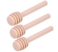 Cocoarm Bâtonnets à Miel en Bois, 50 Pièces, Agitateur à Baguette à Miel, Bâtonnets Rainurés en Bois Naturel de 3,2 Pouces pour Sirop de, Confiture, Mélasse, Cadeaux de Fête de Mariage, Cuisine à