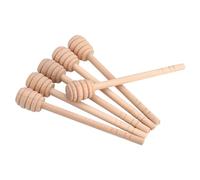 Cocoarm Bâtonnets à Miel en Bois, 50 Pièces, Outils d'agitation de qualité Alimentaire pour Sirop et Liquides Visqueux, Différentes Longueurs pour Pots de Miel et Cuisine (Liuyun fendu 15CM)