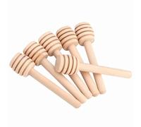 Cocoarm Bâtonnets à Miel en Bois, 50 Pièces, Outils d'agitation de qualité Alimentaire pour Sirop et Liquides Visqueux, Différentes Longueurs pour Pots de Miel et Cuisine (Mini 8CM)
