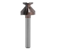 Cocoarm Bit de Défonceuse pour Porte de Cabinet en Acier au Tungstène, Bit à Rainurer et Languette avec Tige de 6 Mm, Diamètre de Coupe de 13,1 Mm, Courbure en Arc R8, pour la Fab