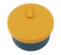 Cocoarm Boîte à Lunch en Silicone Récipient à Lunch Portable en Silicone 10 Cm X 6,5 Cm Stockage des Aliments étanche et étanche aux Odeurs pour les étudiants Travailleurs Utilisation du (YELLOW)