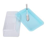 Cocoarm Boîte de de Beurre Rectangulaire, Boîte de Rangement de Beurre en PP et PC avec Couvercle et , Grand Plateau, Protections Latérales, Beurrier Portable pour une Utilisation au Réfrigérateur