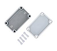 Cocoarm Boîte de Jonction électrique, Boîtier de Projet Gris ABS avec Plaque de Montage, étanche IP67 130 X 80 X 70 Mm, Résistant aux Chocs pour le Câblage Extérieur, les Fermes, les Immeubles de
