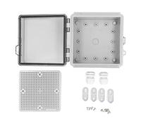 Cocoarm Boîte de Jonction étanche IP67, Boîtier électrique Extérieur en Plastique ABS avec Plaque de Montage de Grille de Verrouillage en Acier Inoxydable pour le Contrôle de