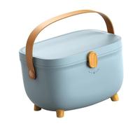 Cocoarm Boîte de Rangement de Médicaments Ovale, Boîte à Médicaments en Plastique à Double Couche 280 X 200 X 180 Mm, Organisateur Multi-compartiments de Grande capacité pour la Maison, le Dortoir