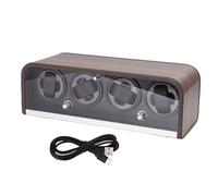 Cocoarm Boîtier de Remontage Automatique pour Montre, Boîte de Remontage Mécanique avec 5 Modes LED Lumière Contrôle par Smartphone sans Fil pour Entretien de Montre (2 Positions de Surveillance)