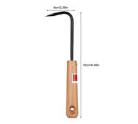 Cocoarm Bonsai Root Hook en Bois Outil Bonsai Fer et Hêtre Outil de Jardinage avec Design Ergonomique pour Détacher la Terre et Déployer Les Racines