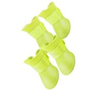Cocoarm Bottes d'étanchéité pour Chiens, Bottes de Silicone de Chien Mignon de Design étanche avec Un Design Mignon et à la Mode, Léger et Doux et Imperméable à l'épalte de Souple pour de Pluie (S)