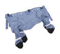 Cocoarm Bottes pour Chien, Bottes à Bretelles pour Chien en Tissu Enduit Imperméable avec Protection du Ventre, Ajustement Réglable, Bandes Réfléchissantes, Semelles Antidérapantes pour Marcher sous
