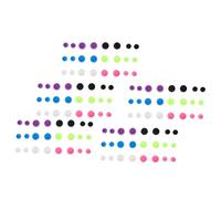 Cocoarm Bouchons de Flacons en Verre, Couvercles de Flacons en Silicone pour en Verre de 3 Ml et 5 Ml, 120 Pièces Anti-poussière Réutilisables en 6 Couleurs, pour le Stockage et l'organisation des