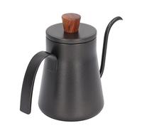 Cocoarm Bouilloire à café de 400 Ml en Acier Inoxydable, Versez sur une Cafetière avec Bec Fin de 4 Mm, Poignée en Noyer, Couvercle pour Infusion Manuelle, Utilisation du thé et du café à la Maison