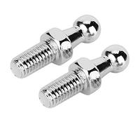 Cocoarm Boule en Alliage en Aluminium CNC Exact pour Stockage de Gaz, Poussoir de Capot Durable pour M8 / M6, 2 Vis/Fixation de Porte à Billes en Argent (M8)