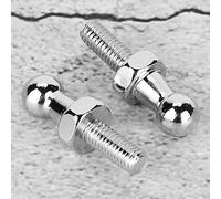 Cocoarm Boule en Alliage en Aluminium CNC Exact pour Stockage de Gaz, Poussoir de Capot Durable pour M8 / M6, 2 Vis/Fixation de Porte à Billes en Argent (M6)