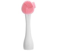 Cocoarm Brosse de Nettoyage du Visage en Silicone à Main, Brosse en Silicone à Double Tête en de qualité Alimentaire et PP pour le Mélange de Masques, le Nettoyage et le Massage, Outil de du Visage