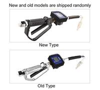 Cocoarm Bulle du Compteur de Carburant, Buse de Pistolet à Numérique avec Affichage LCD et étalonnage d'erreur pour l' de Vitesse et l' Moteur 1-35L / Min pour les Usines et les Stations-service