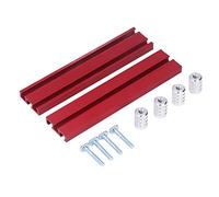 Cocoarm Butée de Rabotage pour le Travail du Bois, Ensemble d'outils d'arrêt 'établi en Alliage 'aluminium avec 4 Chiens 'établi et 4 Vis, Aide à Maintenir les Pièces à Plat pour les (15,8 mm)