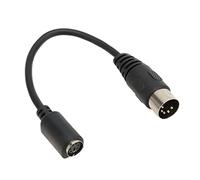 Cocoarm Câble Adaptateur de Souris Clavier DIN 5 Broches Mâle à Mini Cordon de Convertisseur Féminin à 6 Broches 0,15 M pour Console