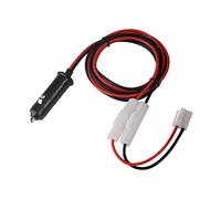 Cocoarm Câble d'alimentation Radio Mobile, 1,5 M 12-14 V, Connecteur en | Cordon Allume-cigare en Cuivre étamé, 105°C, Compatible FT-7900/7800/8800/8900/1907, Double fusible.