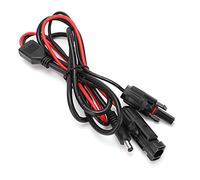 Cocoarm Câble de Charge Solaire Cordon d'alimentation Solaire en Laiton ABS DC5521 300 V 1,5 M 4,9 Pieds 2 Cœurs Haute Fréquence Mâle à Femelle pour Alimentation de Panneau et Appareils électriques