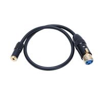 Cocoarm Câble Femelle 3,5 Mm vers Femelle XLR, Câble Stéréo XLR vers 3,5 Mm, 1,6 Ft, Connecteurs Plaqués or 24K avec Blindage Métallique pour Microphone, Haut-parleur, Ordinateur,
