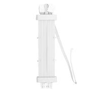 Cocoarm Câble PSU ARGB, Câble Néon en Silicone pour Carte Graphique 2x8 Broches avec 120 Perles LED Effet Léger Meteor pour Le Jeu PC (Contrôleur SK3 Blanc)