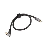 Cocoarm Câble USB C à 90 Degrés, Cordon de Type C plaqué Or à Angle Droit avec Charge Rapide PD 100 W, Transfert de Données 10 Gbit/s pour Steam Deck et Connexion VR (50cm)