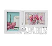 Cocoarm Cadre Photo de Paris 2 Pièces, Cadre Photo fabriqué à la Main, Galerie de Photos à 2 Trous, Art Mural pour la Décoration de la Maison