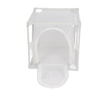 Cocoarm Cage d'observation d'Insectes en PVC, de Papillon, 16 X 16 X Cm, Blanc, Enclos 'élevage Réutilisable avec Cadre Stable en Fine pour Petits Insectes, Utilisation en Serre à Papillons (en