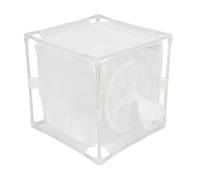 Cocoarm Cage d'observation d'Insectes en PVC, de Papillon, 16 X 16 X Cm, Blanc, Enclos 'élevage Réutilisable avec Cadre Stable en Fine pour Petits Insectes, Utilisation en Serre à Papillons (en