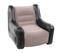 Cocoarm Canapé Gonflable avec Accoudoir, Chaise Longue Gonflable Floquée en PVC, Conception Pliable, pour la Maison, Le Patio et L'extérieur