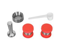 Cocoarm Capsule de café Rechargeable en Acier Inoxydable, Dosette de café Réutilisable avec Couvercle en Silicone, Légère et Facile à Nettoyer, pour la Maison, le Bureau, l'école, la Bibliothèque