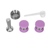 Cocoarm Capsule de café Rechargeable en Acier Inoxydable, Dosette de café Réutilisable avec Couvercle en Silicone, Légère et Facile à Nettoyer, pour la Maison, le Bureau, l'école, la Bibliothèque