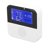 Cocoarm Capteur de Température d'humidité WiFi, Thermomètre et Hygromètre Intelligent ABS avec écran LCD de 2,9 Pouces, Détection de 0,1 Degrés, Alarme d'application, Moniteur à Distance 2,4 G pour