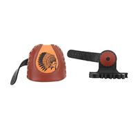 Cocoarm Carquois de Flèche, Système de Dégagement Rapide pour 4 Flèches, Matériau Aspect Cuir Marron, Support de Tir à l'arc pour Arcs Recourbés