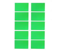 Cocoarm Carte de Visite Gravée au Exquise, Carte de Visite en Aluminium Léger pour les Réunions D'entreprise, 50pcs (GREEN)