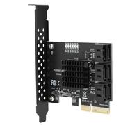 Cocoarm Carte d'extension 6G, PCIe vers 6 Ports SATA3.0, Indicateur LED, Compact et Portable, Surveillance LED Hautement Visible, Prise en Charge Matérielle Polyvalente, avec compatibilité Plug and