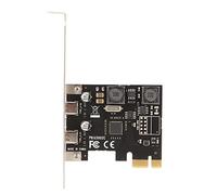 Cocoarm Carte d'extension Double USB C PCIe, Adaptateur SuperSpeed 5 Gbit/s avec Protection Contre Les Surtensions, Idéal pour Les PC de Jeu et Les Postes de Travail