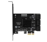 Cocoarm Carte d'extension, PCI E vers 6 Ports 3.0, Surveillance en Temps Réel avec Indicateur de Lumière Bleue, Idéale pour Les Systèmes Domestiques et de Bureau