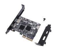 Cocoarm Carte d'Extension PCIe vers USB3.2 PCB Carte d'Extension USB PCI Express 3.0 10 Gbit/s avec USB A Type C Type E 19 Broches 20 Broches pour Mise à Niveau 'Ordinateur de Bureau et Extension