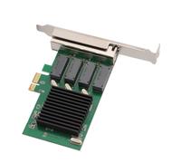 Cocoarm Carte Réseau Gigabit Quad Port PCIe X4, 4x1G RJ45 | Chipset Rtl8111h, dissipateur de chaleur refroidi, ports blindés plaqués or, mise à niveau de bureau plug and play