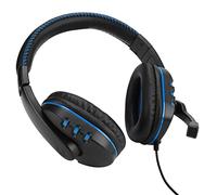 Cocoarm Casque de Jeu Casque ABS monté sur la Tête avec Pilotes de 40 Mm Micro Omnidirectionnel Cache-Oreilles en PU Souple Conception Légère pour la Musique et Les Jeux sur Ordinateur (Métal Nu