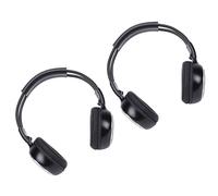Cocoarm Casque de Voiture sans Fil Casque sans Fil IR ABS 2 Canaux A B Prise 3,5 Mm Pliable sur l'oreille pour Système de Divertissement Arrière Voyage pour Enfants et Famille