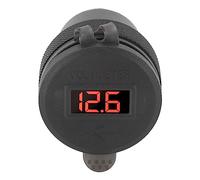 Cocoarm Chargeur de Voiture avec Technologie Dual QC 3.0 et Voltmètre LED pour Une Charge Efficace dans Les Véhicules des Séries 1 2 3 (Rouge)