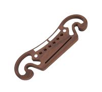 Cocoarm Chevalet en Bois de Rose, Design Moustache, pour Guitare | Bois Massif, Surface Poncée Lisse, Projection Sonore équilibrée, Compatible avec les Pontets Standard, Style Folk Classique