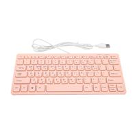 Cocoarm Clavier Coréen 78 Touches USB Filaire Silencieux Rose pour | Langue Coréenne, 78 Touches, Frappe Silencieuse, Connexion USB, Prise en Charge et OS X, Usage Voyage, Design Fin Rose