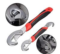 Cocoarm Clé Multifonctionnelle en Acier allié de qualité Supérieure, Grande et Petite 2 Pièces, Légère et Compacte, Conception Ergonomique, Dents Fines, Large Ouverture, Pratique pour une