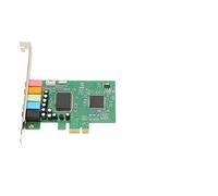 Cocoarm CMI8738 PCIe Carte Son, 5.1 Canaux | Prise en charge EAX DirectSound 3D, 3D HRTF, ports micro de ligne avant arrière pour basses, effet d\'écho karaoké