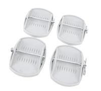 Cocoarm Cocoarm Ensemble de 4 Coussinets de Cric, Coussinets de Support de Cric en Matériau PP avec Goupille de Verrouillage, Coussinet Stabilisateur Anti-évier pour Remorque de Camping-Car