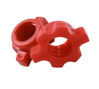 Cocoarm Collier Spinlock, Ensemble d'écrous d'haltères en Plastique PVC, Poignée à Filetage Profond, Forme Hexagonale, Opération Facile, Maintien Antidérapant, Paquet de 2 Accessoires